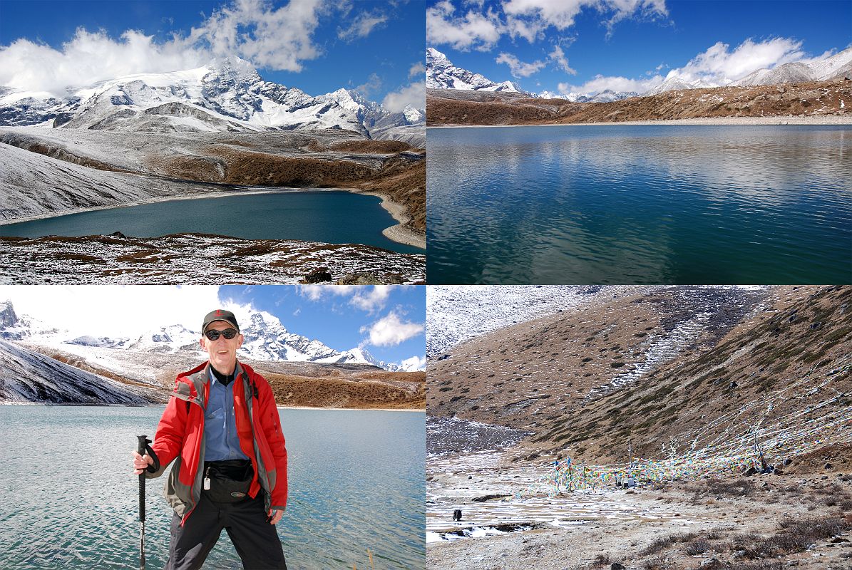 08 Jerome Ryan At Taro Tso The pilgrims complete up to three circumambulations of the lake and then return to Nyalam the same day they arrive. I walk to the far end of the lake and have my lunch next to a newly built house before continuing on towards Drakpochen.